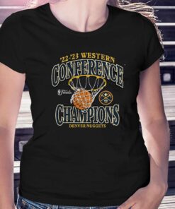 Denver Nuggets 2023 Western Conference Champions Pass Hoops T-shirt Denver Nuggets 2023 Western Conference Champions Pass Hoops T-shirt