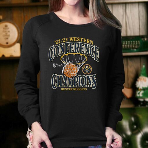 Denver Nuggets 2023 Western Conference Champions Pass Hoops T-shirt