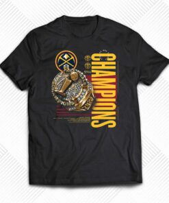 Denver Nuggets Fanatics Branded 2023 Nba Finals Champions Slam Bling Ring T-shirt Denver Nuggets Fanatics Branded 2023 Nba Finals Champions Slam Bling Ring T-shirt