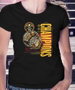 Denver Nuggets Fanatics Branded 2023 Nba Finals Champions Slam Bling Ring T-shirt Denver Nuggets Fanatics Branded 2023 Nba Finals Champions Slam Bling Ring T-shirt