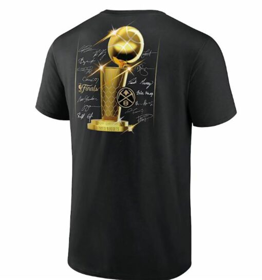 Denver Nuggets Fanatics Branded 2023 Nba Finals Champions Triple Threat Roster Signature T-shirt