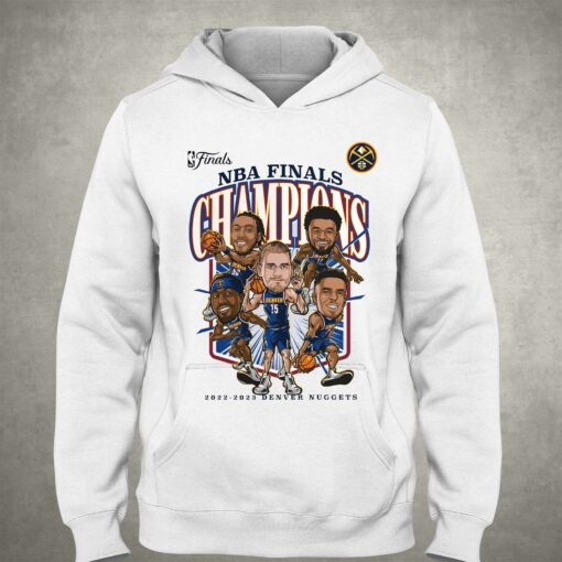 Denver Nuggets Fanatics Branded 2023 Nba Finals Champions Windmill Team Caricature T-shirt