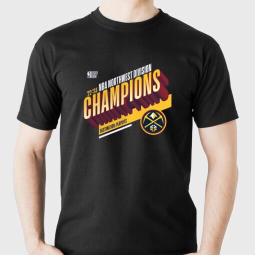 Denver Nuggets Fanatics Branded 2023 Northwest Division Champions Locker Room T-shirt