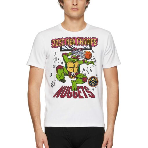 Denver Nuggets Homage Unisex 2023 Nba Finals Champions Nba X Tmnt T-shirt