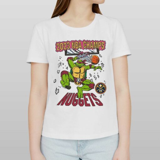 Denver Nuggets Homage Unisex 2023 Nba Finals Champions Nba X Tmnt T-shirt