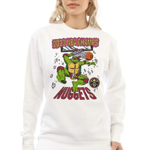 Denver Nuggets Homage Unisex 2023 Nba Finals Champions Nba X Tmnt T-shirt