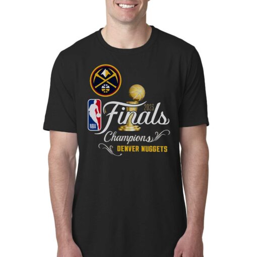 Denver Nuggets Majestic Threads 2023 Nba Finals Champions Swish Tri-blend T-shirt