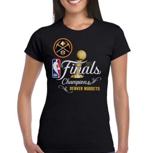 Denver Nuggets Majestic Threads 2023 Nba Finals Champions Swish Tri-blend T-shirt