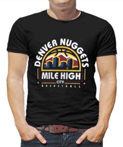 Denver Nuggets Mile High City Push Ahead T-shirt Denver Nuggets Mile High City Push Ahead T-shirt