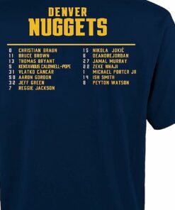 Denver Nuggets Preschool 2023 Nba Finals Roster T-shirt Denver Nuggets Preschool 2023 Nba Finals Roster T-shirt
