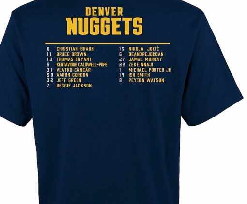 Denver Nuggets Preschool 2023 Nba Finals Roster T-shirt