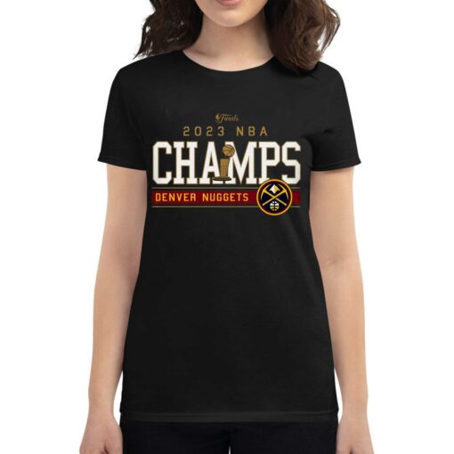 Denver Nuggets Sportiqe Unisex 2023 Nba Finals Champions First Ever Champs Comfy Shirt