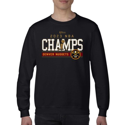 Denver Nuggets Sportiqe Unisex 2023 Nba Finals Champions First Ever Champs Comfy Shirt