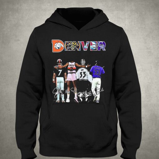 Denver Sports Teams Player Signatures Shirt