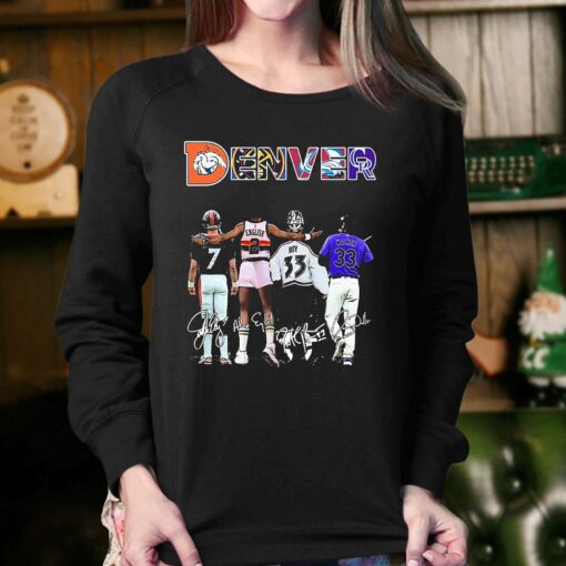 Denver Sports Teams Player Signatures Shirt