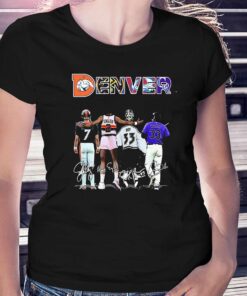 Denver Team Players Sports 2023 Signatures Shirt Denver Team Players Sports 2023 Signatures Shirt