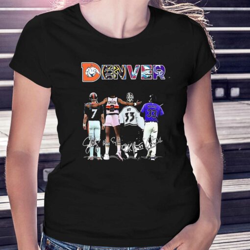 Denver Team Players Sports 2023 Signatures Shirt