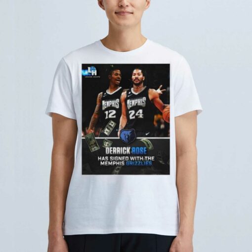 Derrick Rose Has Signed With The Memphis Grizzlies Poster Shirt