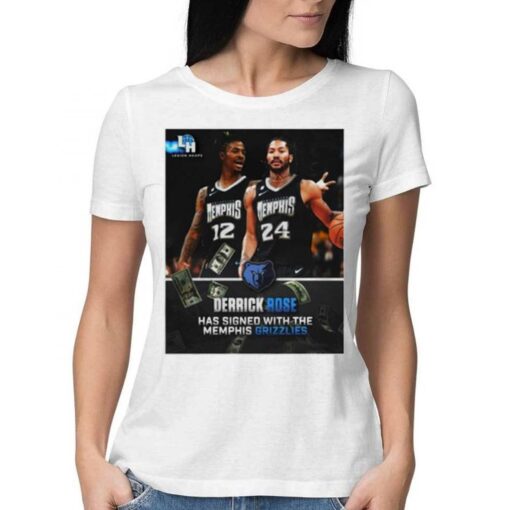 Derrick Rose Has Signed With The Memphis Grizzlies Poster Shirt