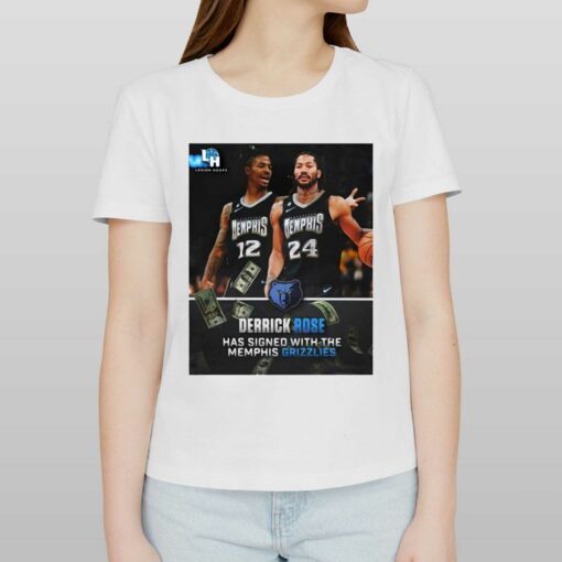 Derrick Rose Has Signed With The Memphis Grizzlies Tee Shirt