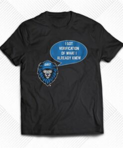 Detroit I Got Verification Of What If Already Knew Shirt Detroit I Got Verification Of What If Already Knew Shirt