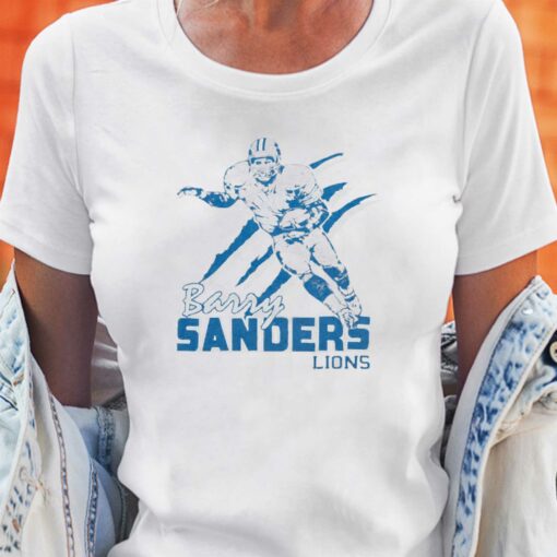 Detroit Lions Barry Sanders Homeage Shirt