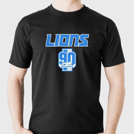 Detroit Lions Celebrate 90th Season Shirt