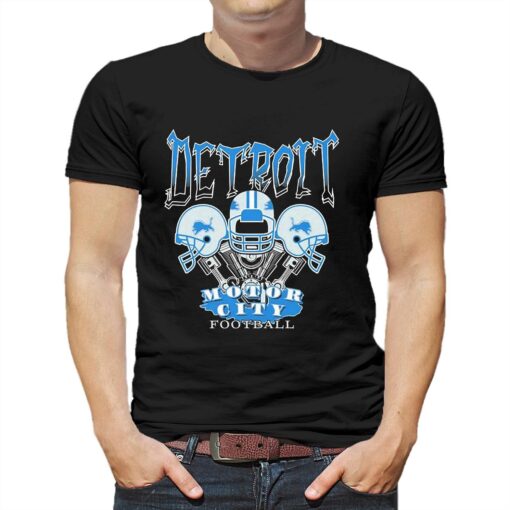 Detroit Lions Motor City Football Helmet Shirt