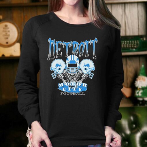 Detroit Lions Motor City Football Helmet Shirt