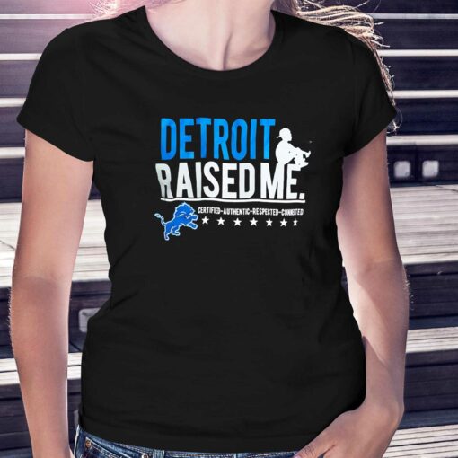 Detroit Lions Three Thirteen Raised Me T-shirt