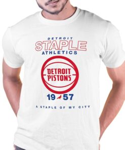 Detroit Pistons Nba X Staple Home Team T-shirt Detroit Pistons Nba X Staple Home Team T-shirt