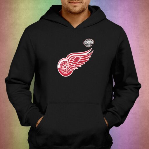 Detroit Red Wings Fanatics Branded 2023 Nhl Global Series Logo T-shirt