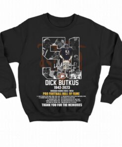 Dick Butkus 1942 – 2023 Chicago Bears 1965 – 1973 Pro Football Hall Of Fame T-shirt 3 Dick Butkus 1942 2023 Chicago Bears 1965 1973 Pro Football Hall Of Fame T shirt 4