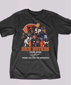 Dick Butkus 1942 – 2023 Signature Thank You For The Memories T-shirt Dick Butkus 1942 – 2023 Signature Thank You For The Memories T-shirt