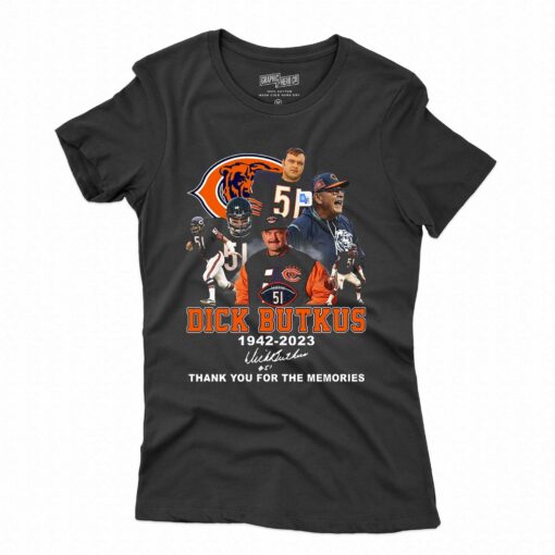 Dick Butkus 1942 – 2023 Signature Thank You For The Memories T-shirt