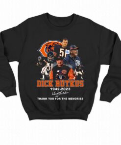 Dick Butkus 1942 – 2023 Signature Thank You For The Memories T-shirt 3 Dick Butkus 1942 2023 Signature Thank You For The Memories T shirt 4