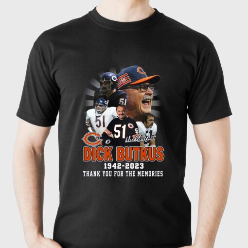 Dick Butkus 1942 – 2023 Thank You For The Memories T-shirt