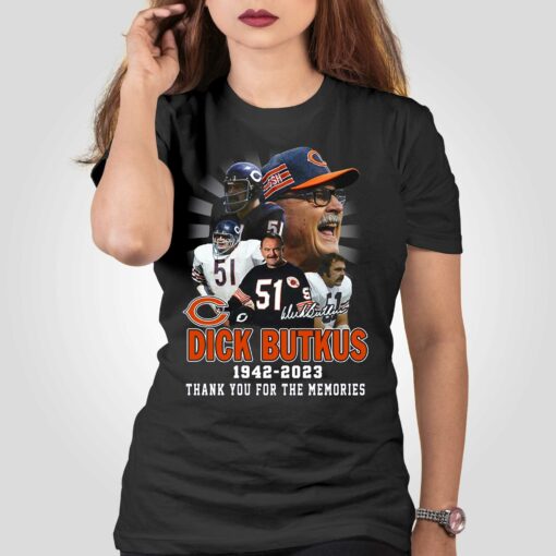 Dick Butkus 1942 – 2023 Thank You For The Memories T-shirt