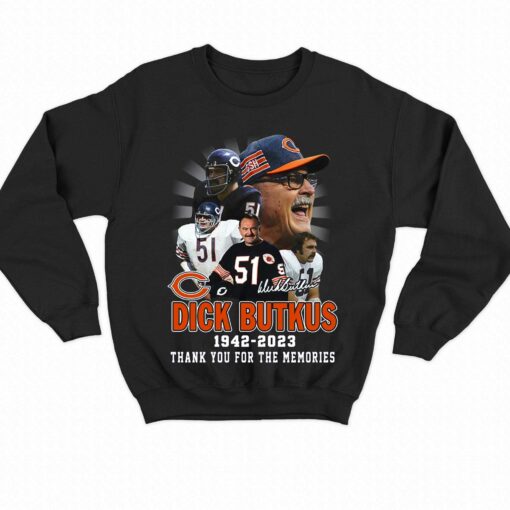 Dick Butkus 1942 – 2023 Thank You For The Memories T-shirt