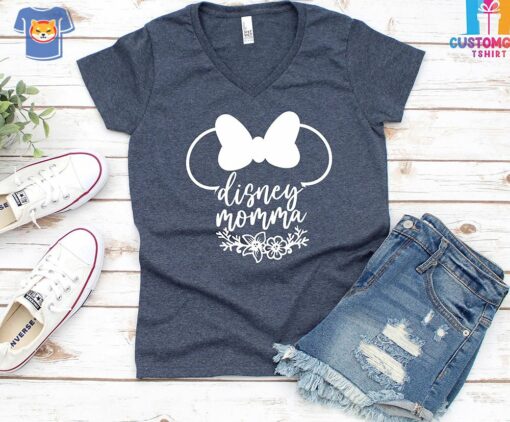 Disney Momma Sweatshirt Disney Minnie T-shirt Flower Shirt