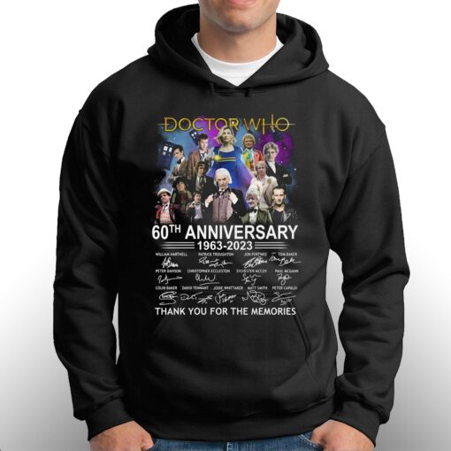 Doctor Who 60th Anniversary 1963 – 2023 Signature Thank You For The Memories T-shirt