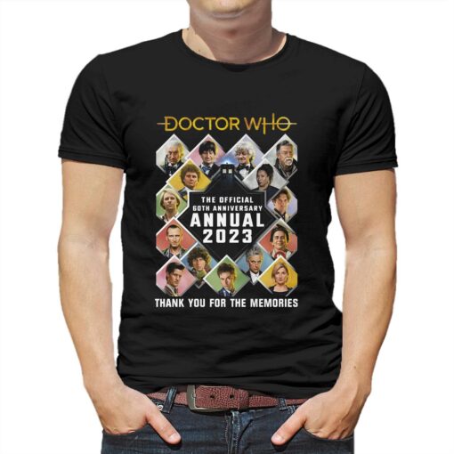 Doctor Who The Official 60th Anniversary Annual 2023 Thank You For The Memories T-shirt