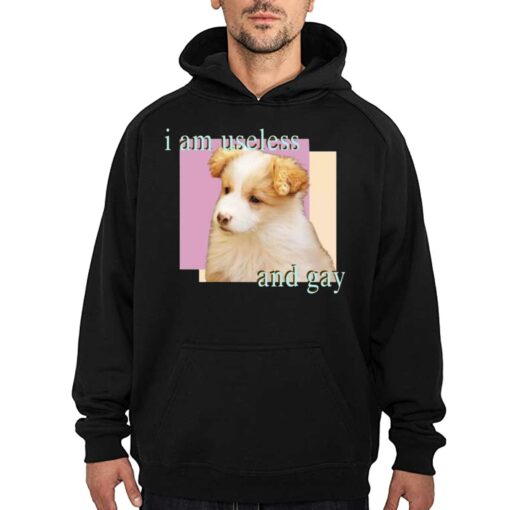 Dog I Am Useless And Gay Shirt