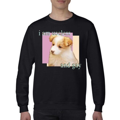 Dog I Am Useless And Gay Shirt