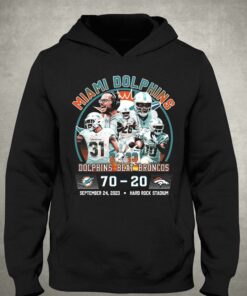 Dolphins Beat Broncos T shirt 3