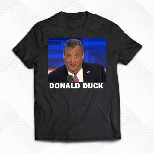 Donald Duck Chris Christie T-shirt