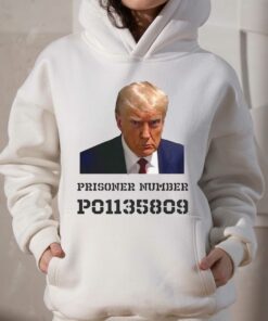 Donald Trump Mug Shot Tshirt Prisoner Number P01135809 T shirt 3