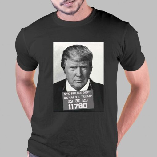 Donald Trump Mugshot Black Gift For Trumps Fan Best T-shirt