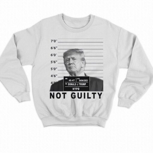 Donald Trump Not Guilty Arrest Mug Shot Shirt