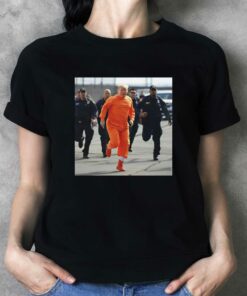 Donald Trump Running Away From Cops In Orange Jumpsuit T-shirt Donald Trump Running Away From Cops In Orange Jumpsuit T-shirt